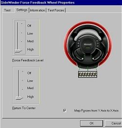 Microsoft sidewinder force feedback wheel gameport driver