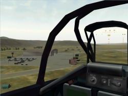 Cockpit View of Airbase