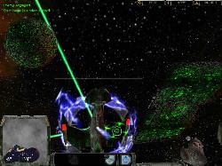 Klingon Cruiser under attack - the shields light up if you are hit just.  The Klingon race are a fierce competitior. Do not provoke them - it's like kicking a hornets nest in your birthday suit.