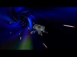 Jumping threw a tachyon gate