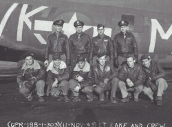 LESTER A. LAKE, JR. CREW - 358th BS 
(photo taken 11 Jan 1943)