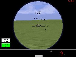 An enemy tank is about to feel something hit via an M1A1's auxiliary sight