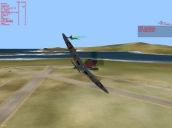 A Spit and a FW-190 in a dogfight